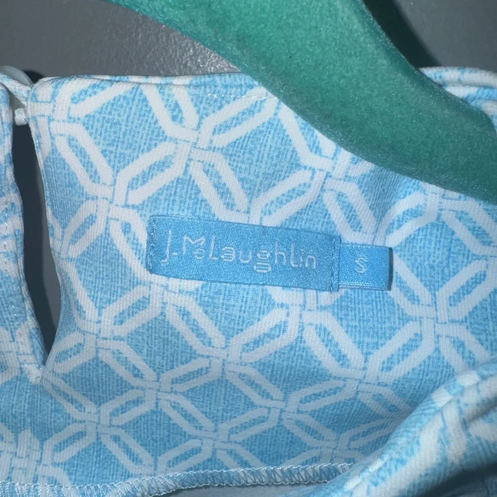 EUC J. McLaughlin Theodora Sleeveless Geometric Blouse Size Small - Picture 2 of 5